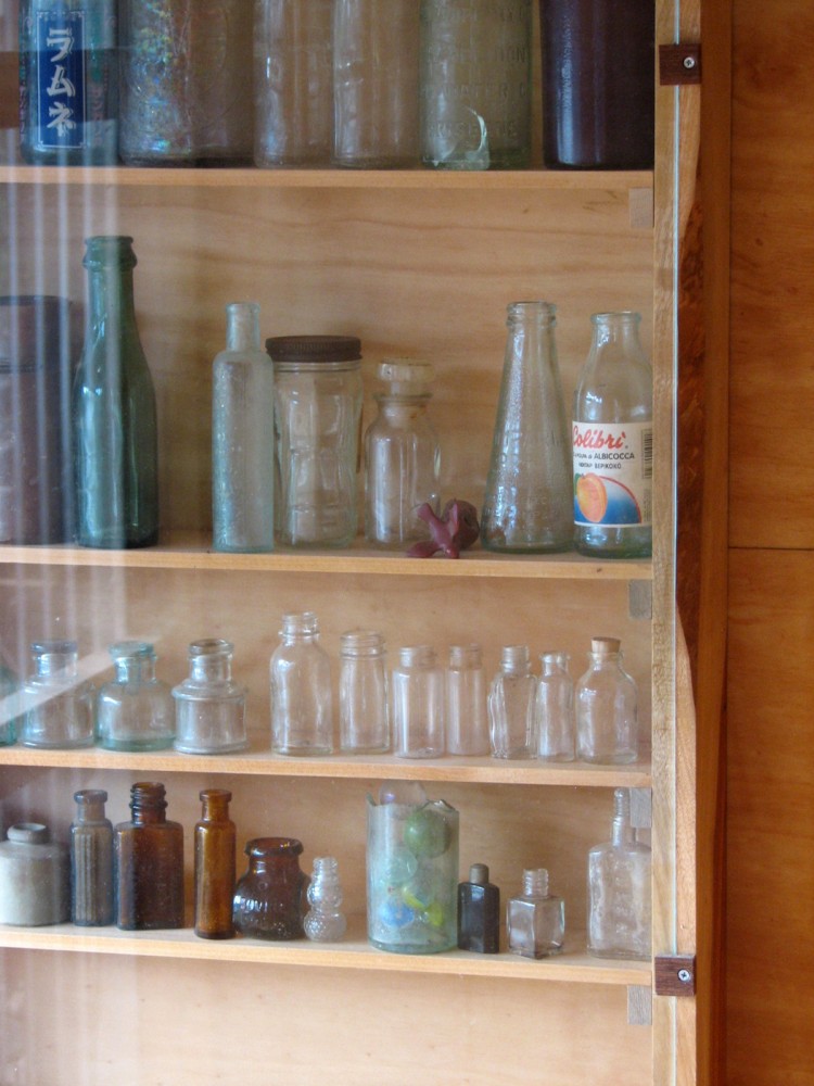 Old Bottles Display Case